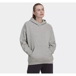 Adidas‎ Women's Size 2XL All SZN Fleece Boyfriend Hoodie Grey Heather HN4207